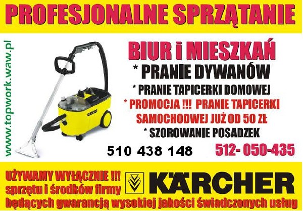 Sprzatanie Biur I Mieszkań Pranie Dywanów Tapicerki Tapicerki Samochodowej