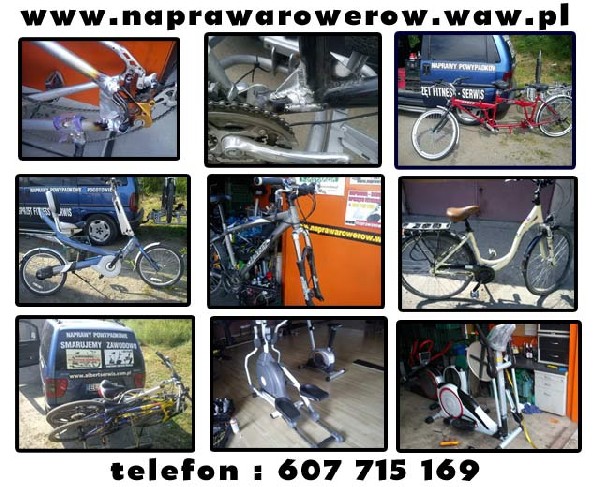 Serwis Rowerowy  / Serwis Fitness / Przechowalnia Rowerów / Dojazd Do Klienta 