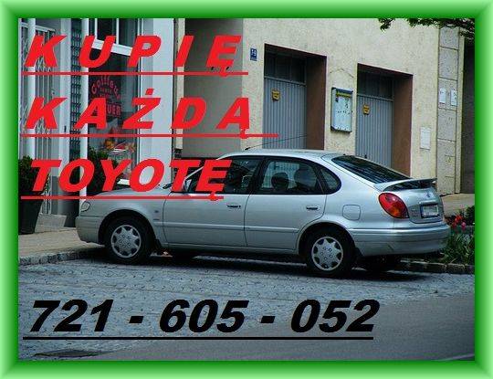 Kupie Toyota Corolla E9 E10 E11 Avensis Hiace Carina Hilux Skup