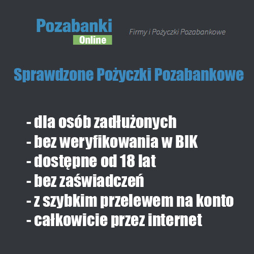 Pożyczki Pozabankowe Od 18 Lat - Nawet Do 10 000 Zł