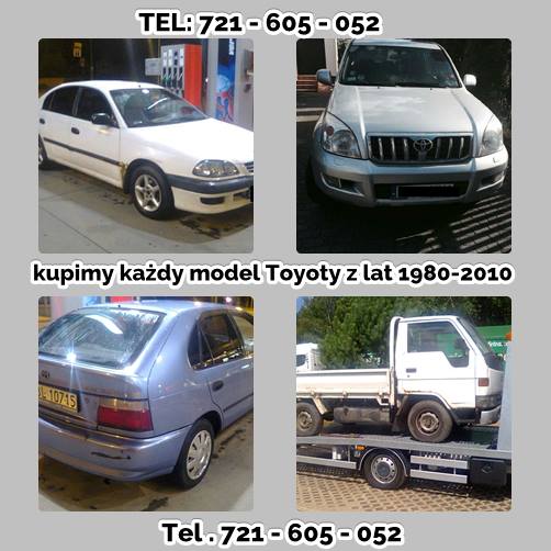 Kupie Toyota Avensis Carina Corolla Dyna Hilux Picnic Skup