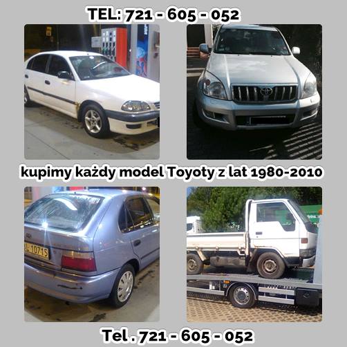 Kupie Toyota Avensis Carina Corolla Dyna Hilux Picnic Skup