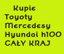Kupie Stare Mercedesy Toyoty Hyundai H100