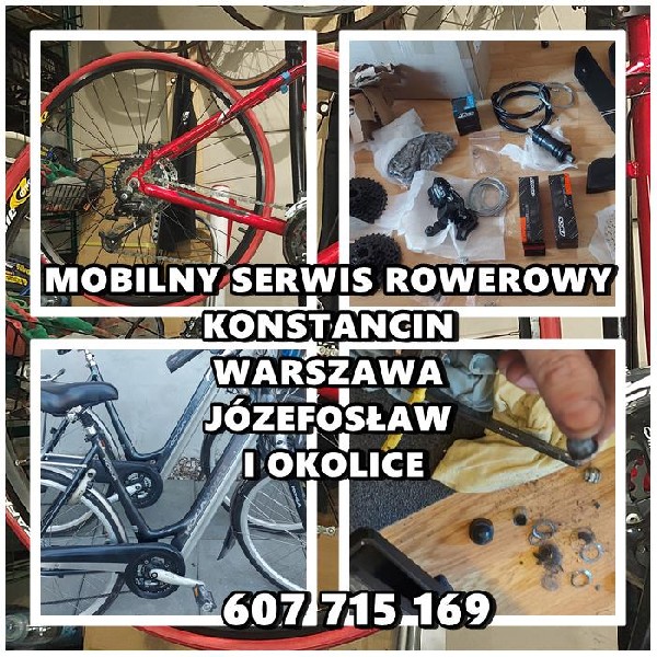 Mobilny Serwis Rowerowy Konstancin, Warszawa, Józefosław I Okolice