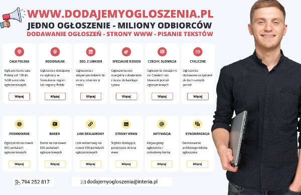 Reklama Firmy W Internecie (ogłoszenia, Projekty Stron Www, Pisanie Tekstów)