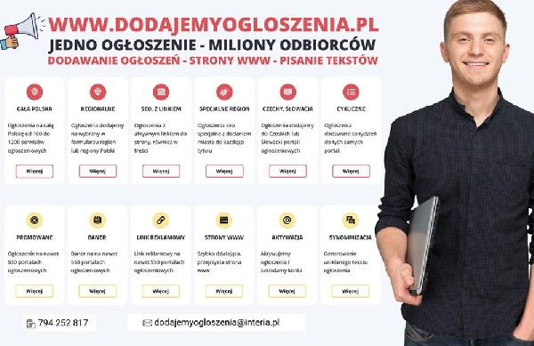 Dodawanie Ogłoszeń, Ogłoszenia Na Woj. Mazowieckie - Skuteczna Reklama